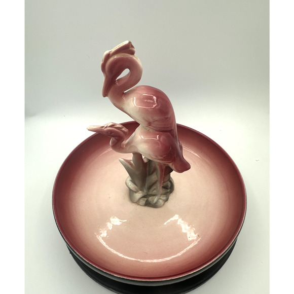 Beautiful Vintage Pink Flamingo Planter/Bowl - Picture 2 of 10